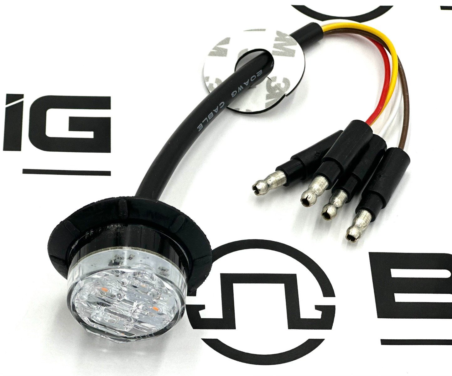 1-1/4" Clearance Marker and Flashing Warning Light M09450YCL-DC