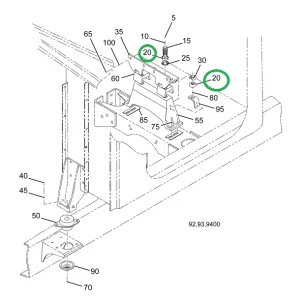 1515674C1 INSULATR,INSULATOR CAB MTG OR