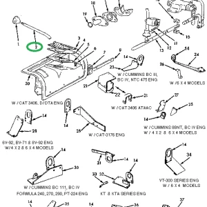 1650298C92 LEVER TRANS HAND CONTROL OR SH