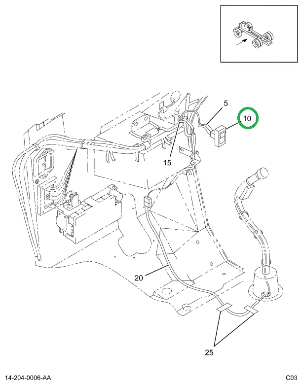 1661239C1 SWITCH AXLE SHIFT ROCKER