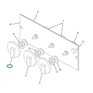 1664767C93 KNOB DEFROSTER CONTROL