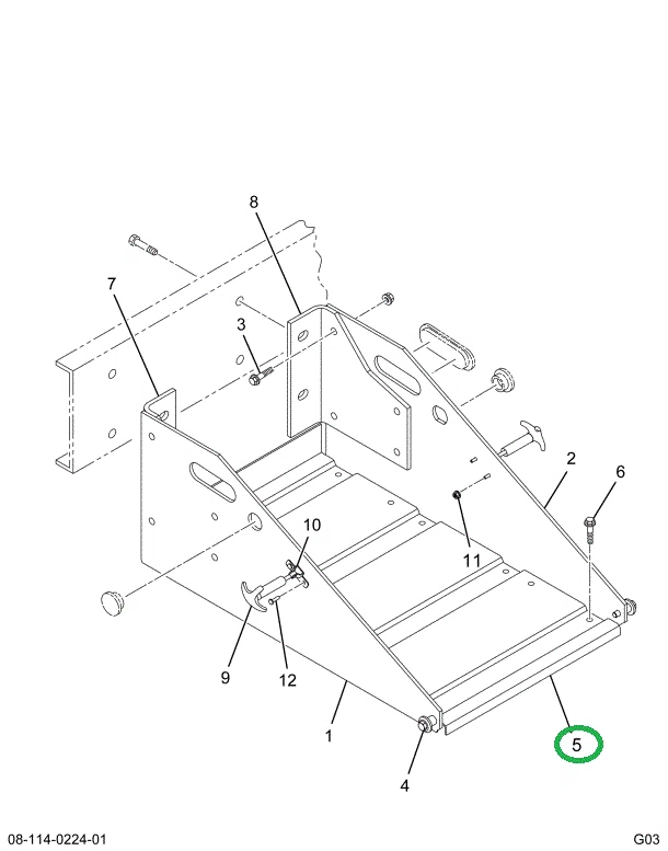 1666473C6 TRAY BATTERY BOX