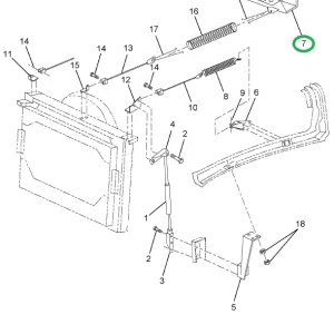 1666590C2 BRACKET HOOD STOP CABLE