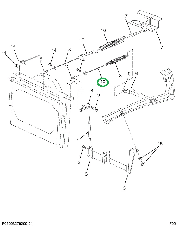 1666877C1 CABLE HOOD STOP