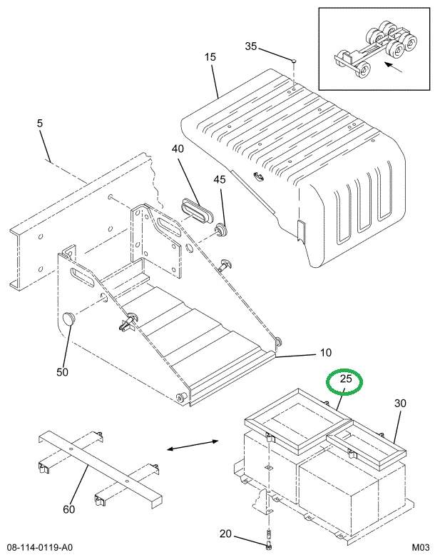 1670134C1 CLAMP ASSY BATTERY