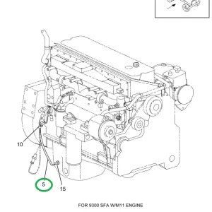 1673775C91 CABLE ASSY ENG OIL TEMP