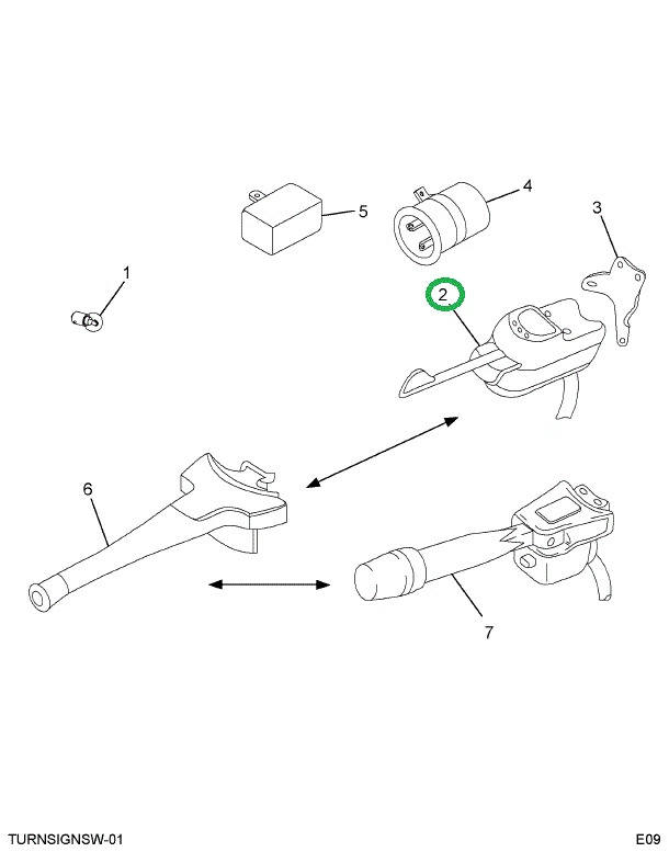 1689991C91 SWITCH TURN SIGNAL