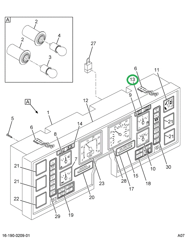 1690282C1 LENS INSTR CLUSTER RT TURN