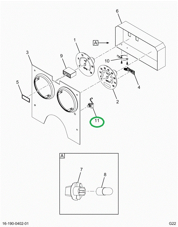 1697457C1 SWITCH;SELEC MODE EXEC ODOMTR