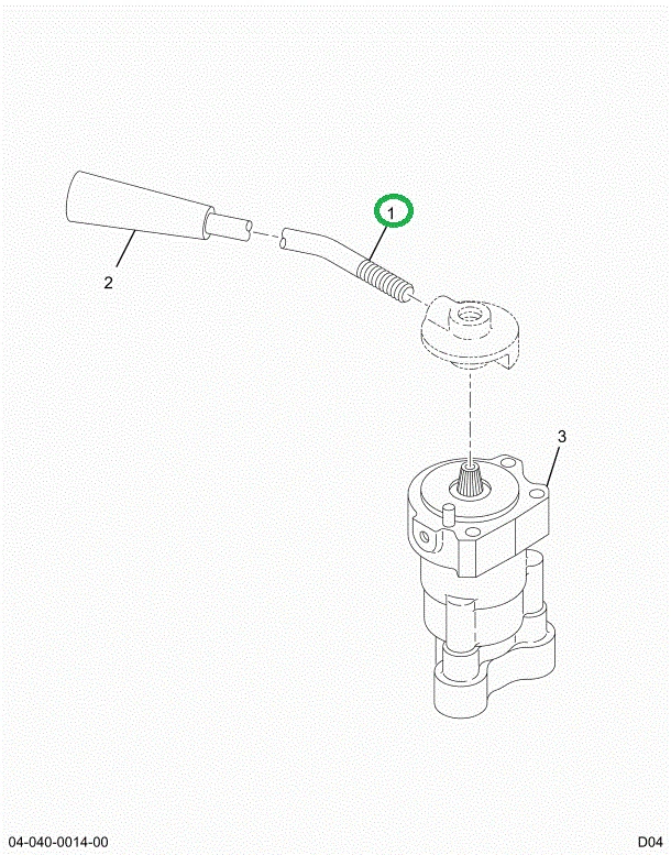 1698622C91 HANDLE HAND CONTROL VALVE