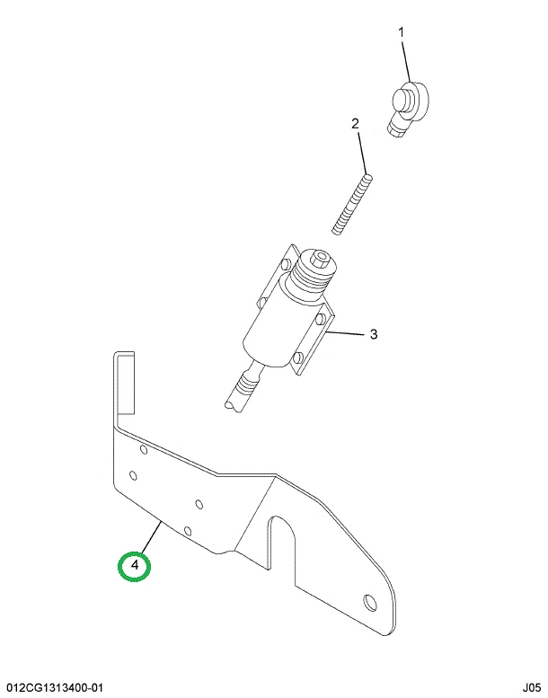 1801452C1 BRACKET SOLENOID MTG.