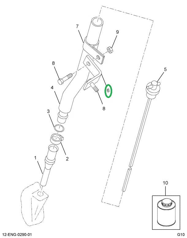 1822134C1 Bracket, Oil Level Gauge