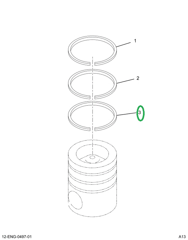 1848783C1 Ring, Piston Oil Control