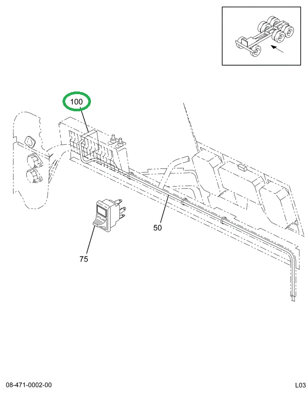 2007464C1 BREAKER CIRCUIT 15 AMP TYPE 1