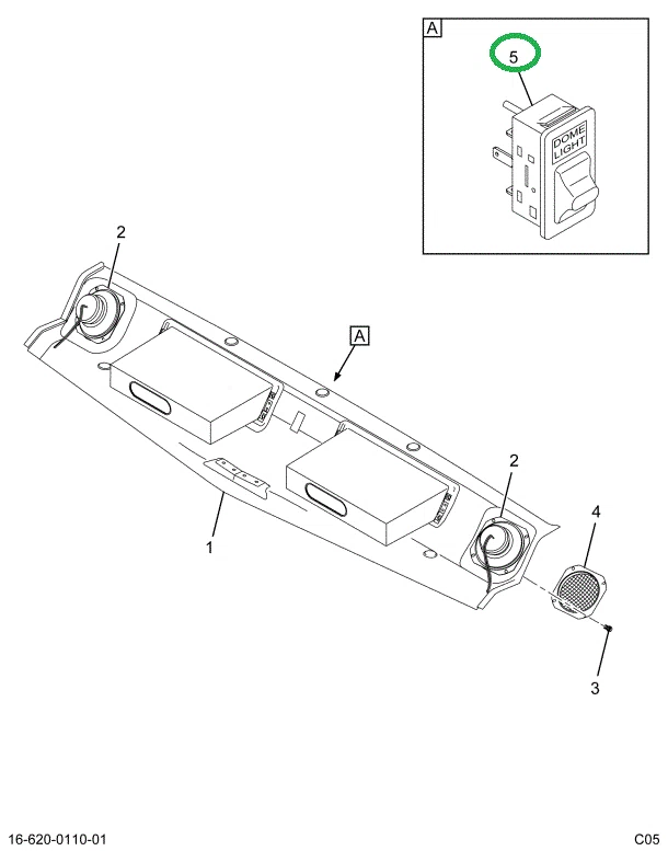 2007891C1 SWITCH LIGHT DOME