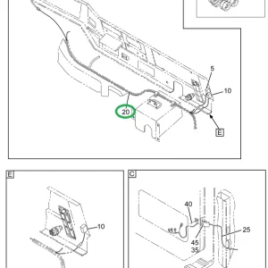 2028788C93 HARNESS WINDOW REG OVERLAY
