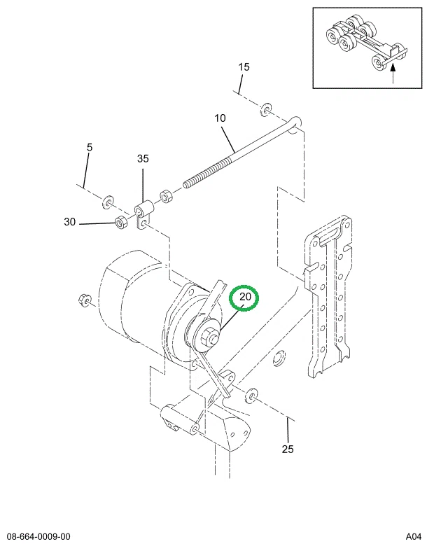 2042179C1 PULLEY ALTERNATOR
