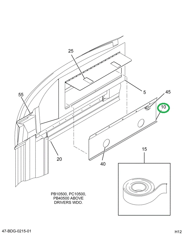 2203709C4 PANEL , COMPARTMENT WIRE HARNE