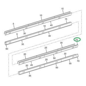 2212522C1 End, Cover Light Bar Right Han