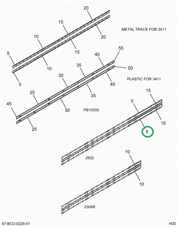 2212540C3 SUPPORT LIGHT BAR 3.5 BOW