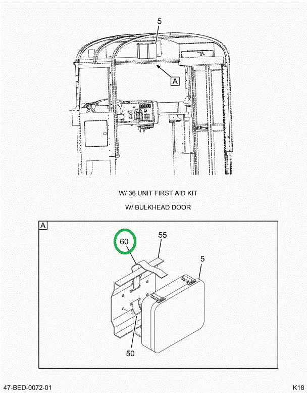 2215289C1 STRAP MOUNTING FIRST AID KIT