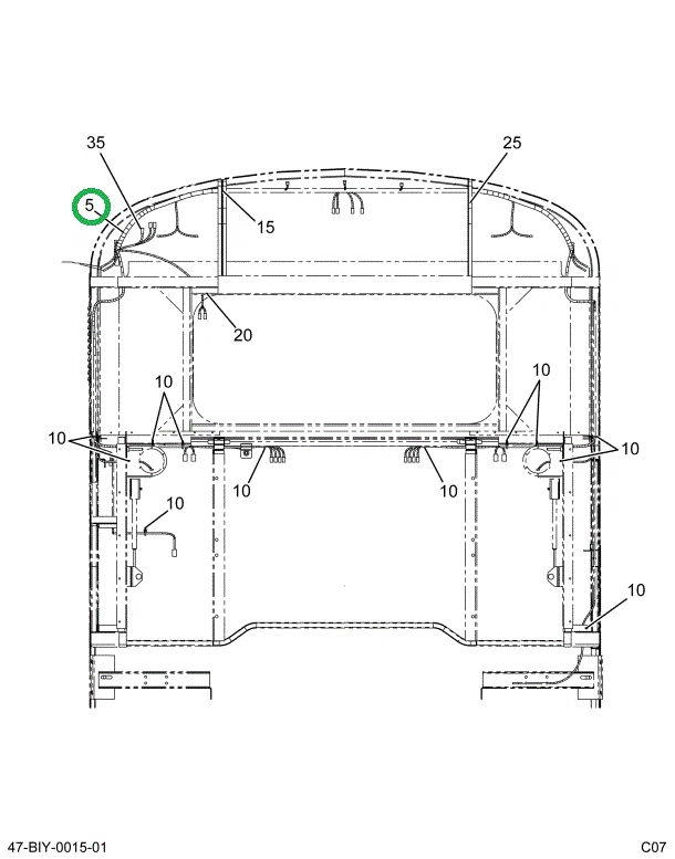 2221354C94 Harness Rear Cap-*