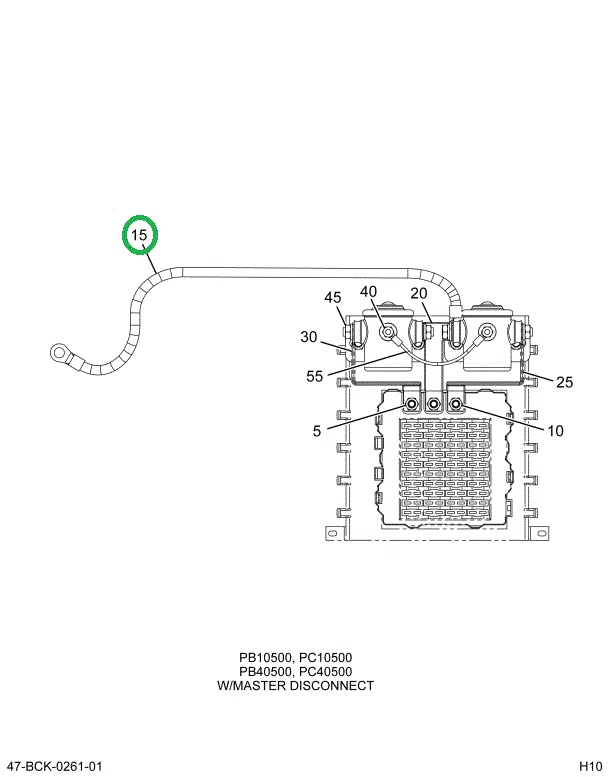 2221994C94 Cable, Fuse Block, Power Distr