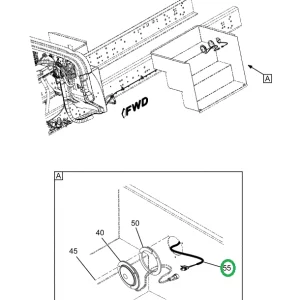 2225513C91 Harness, Transition Step Left