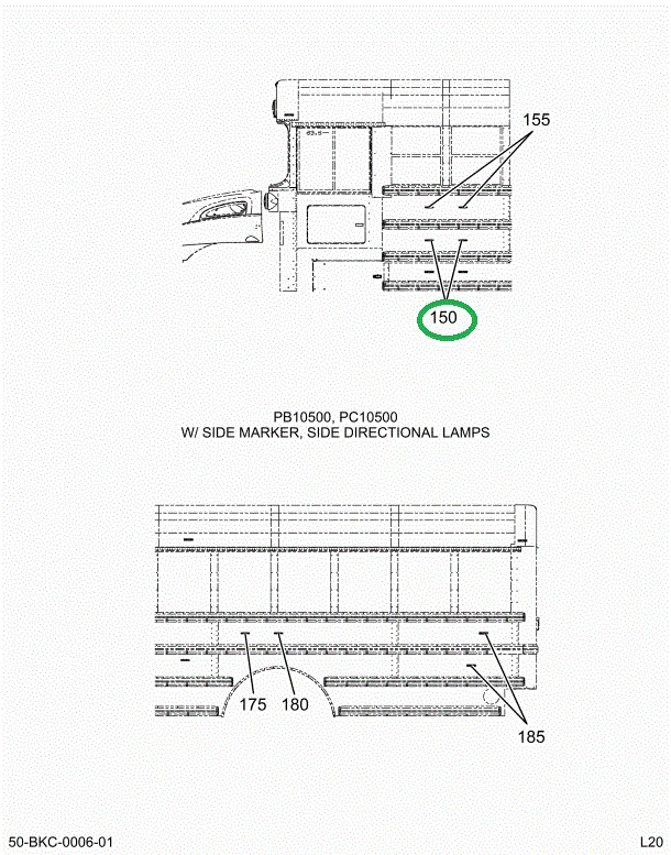 2230581C1 Lamp, Marker, Amber Lens T