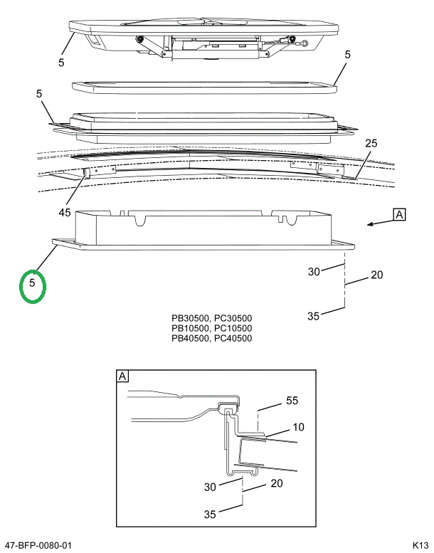 2230823C93 PANEL, BUS BODY , RHTCH ALARM