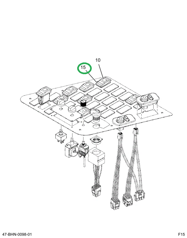 2232005C1 SWITCH ROCKER OFF/MOMENTARY