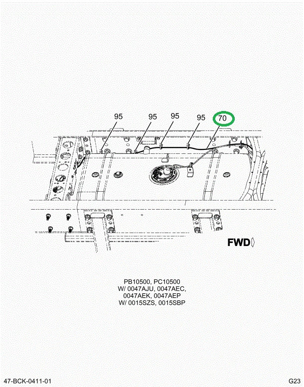2232669C91 Harness B/u Alarm 254 Wb Tran