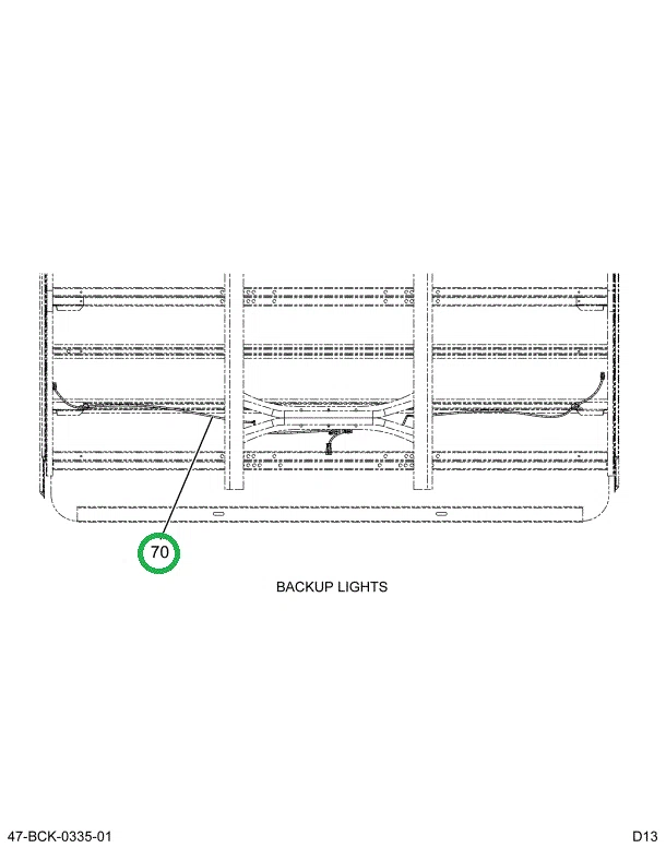 2232670C91 Harness B/u Alarm 276 Wb Tran