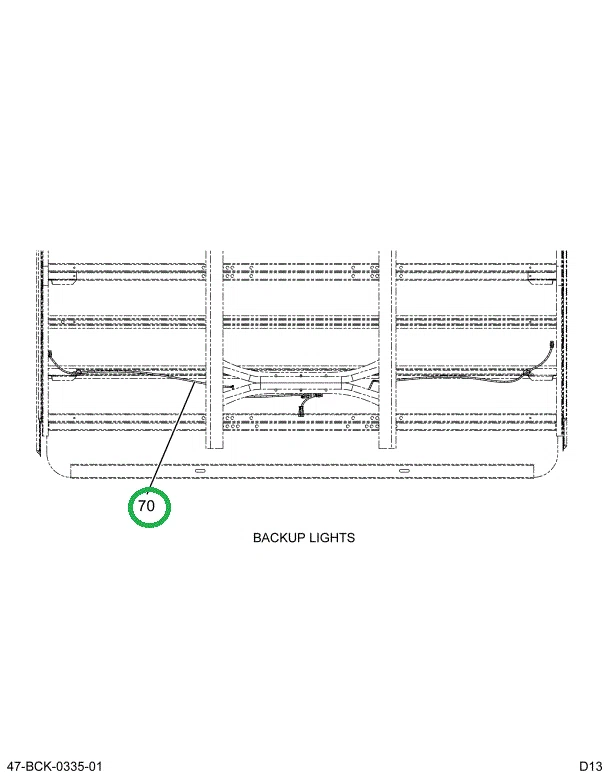 2232671C91 HARNESS B/U ALARM EXTENSION