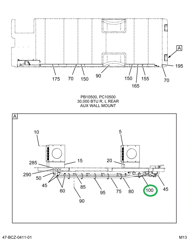 2235512C91 Harness L Auxiliary Heater, Re