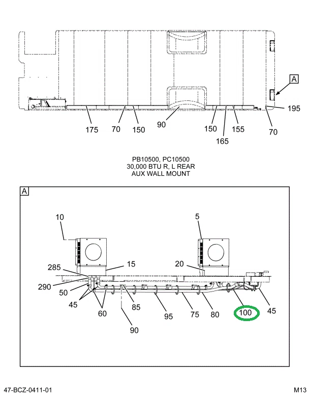 2235513C91 Harness L Auxiliary Heater, Re