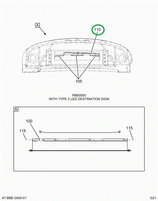 2237406C91 Harness Light, Led Sign, Desti