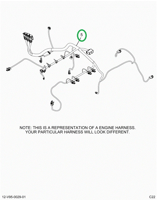 2514743C91 Harness, Engine, Master, N13 W
