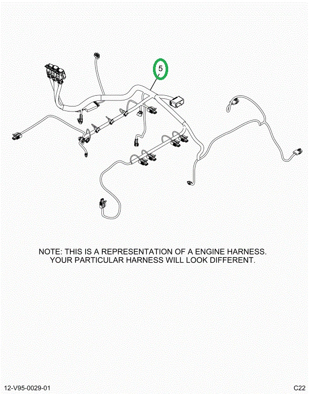 2514838C91 Harness, Master, Cab To Engin
