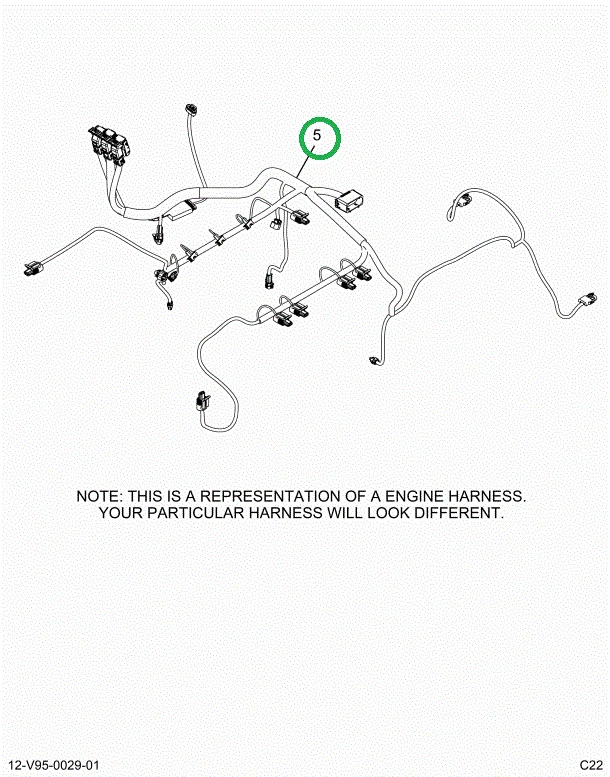 2514839C91 Harness, Master, Cab To Engine