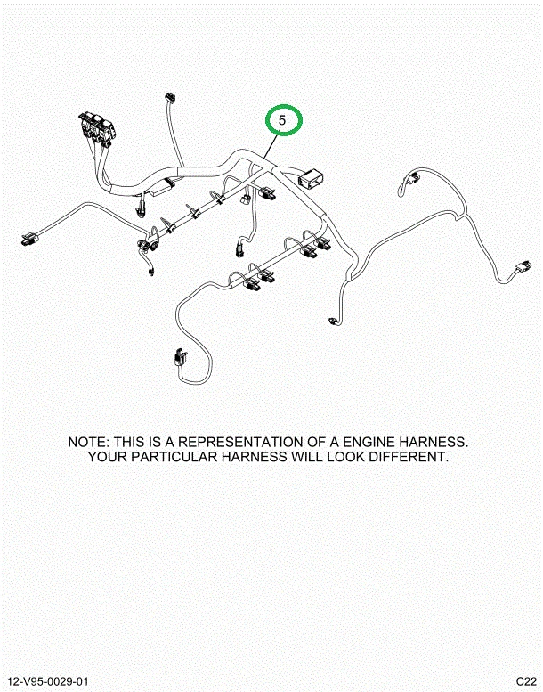 2514875C91 Harness, Master, Cab To Engin