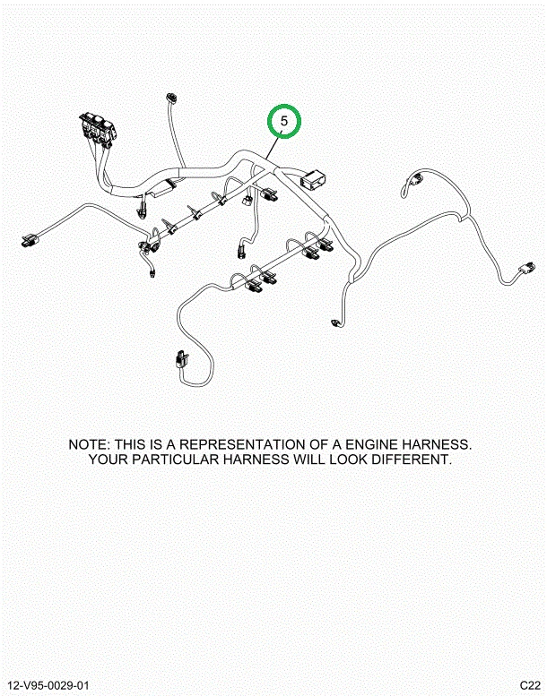 2514876C91 Harness, Master, Cab To Engine