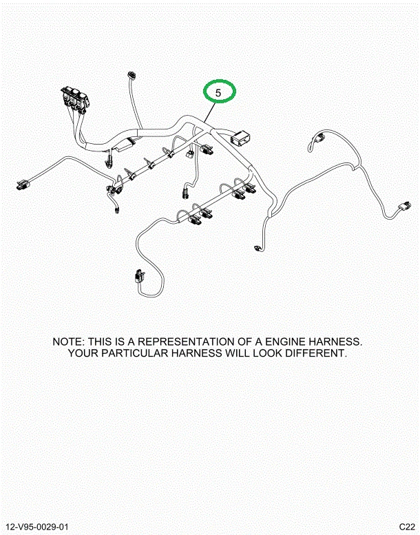 2514889C91 Harness, Master, Cab To Engine
