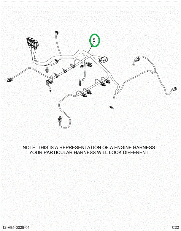 2514890C91 Harness, Master, Cab To Engine