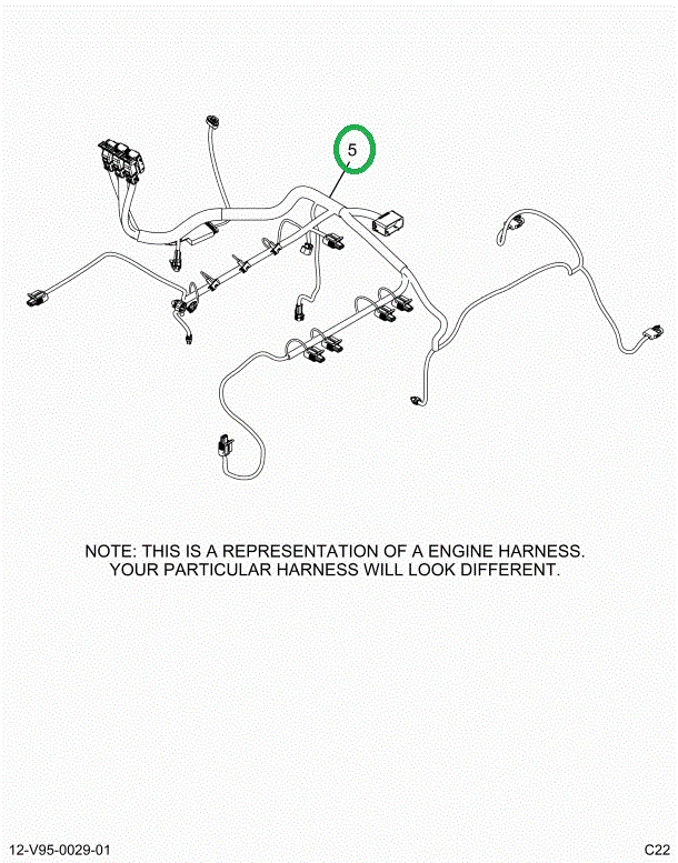 2514891C91 Harness, Master, Cab To Engine