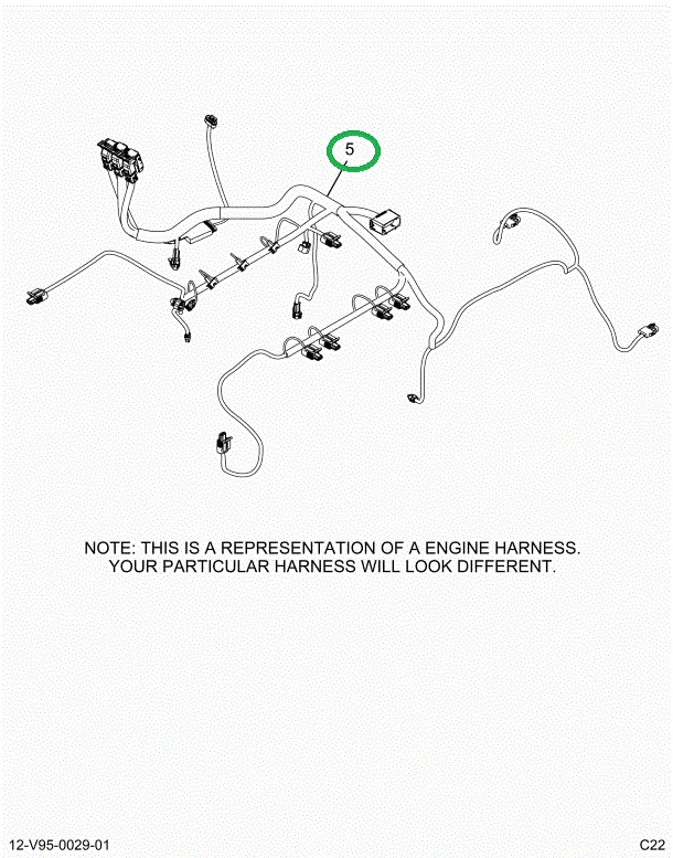 2514893C91 Harness, Master, Cab To Engine