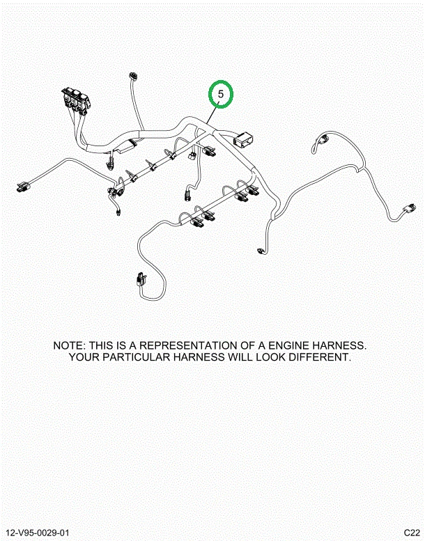 2514894C91 Harness, Master, Cab To Engine