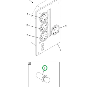2515020C1 SOCKET, DASH LAMP, BLUE