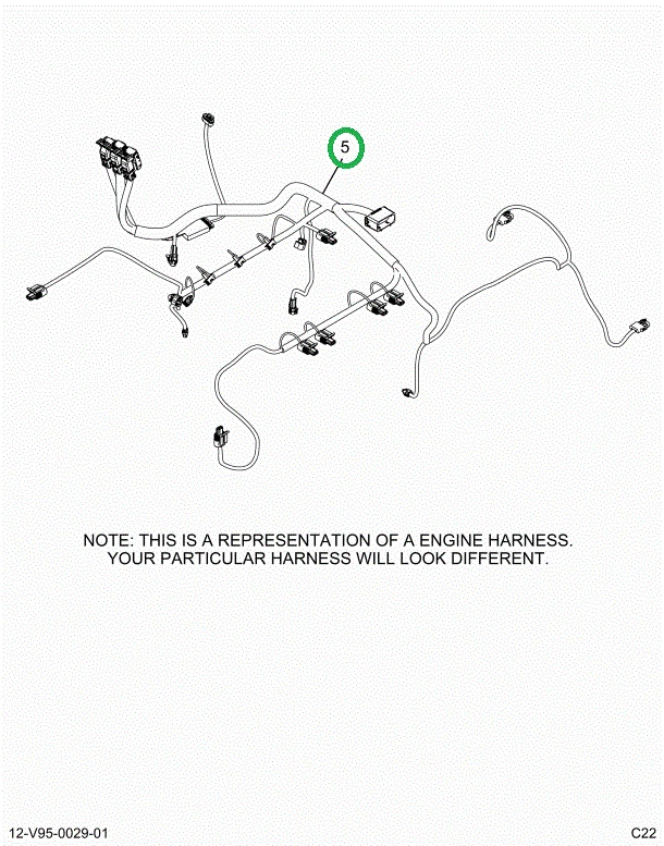 2515041C91 Harness, Master, Cab To Engine