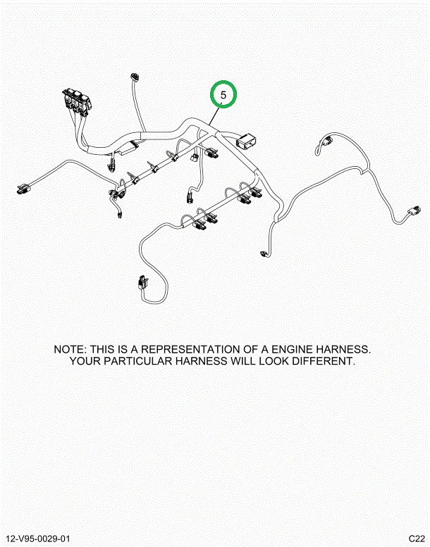 2515044C91 Harness, Master, Cab To Engine